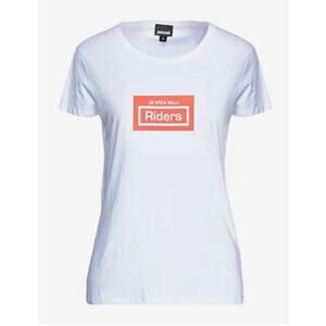 Just Cavalli Riders print short sleeve T shirt white M
